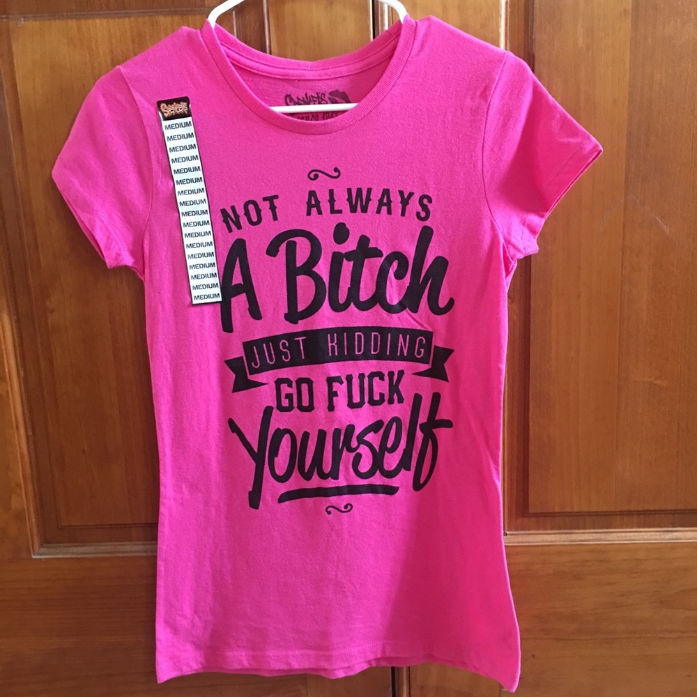 Spencer’s pink top